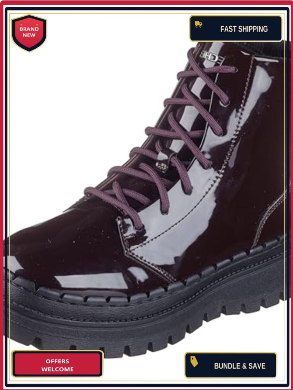 Women's Chunky Platform Ankle Boots with Memory Foam Faux Fur Lining